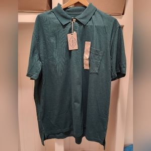 Mens short sleeve polo (Teal Green)